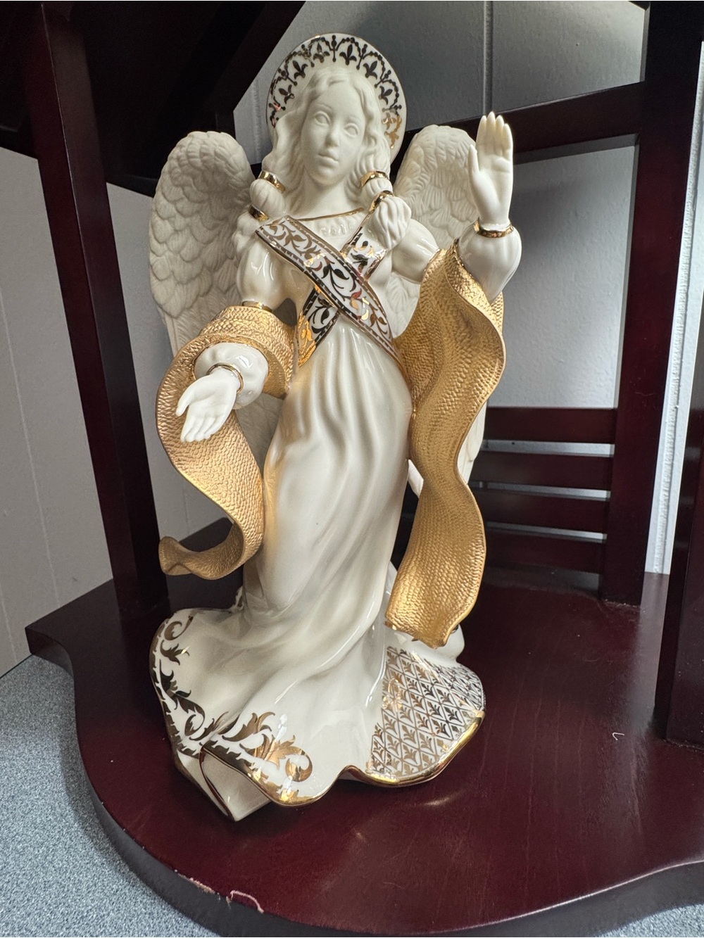 Lenox First Blessing Nativity Angel Of Peace, Original 2001 In Box Retired